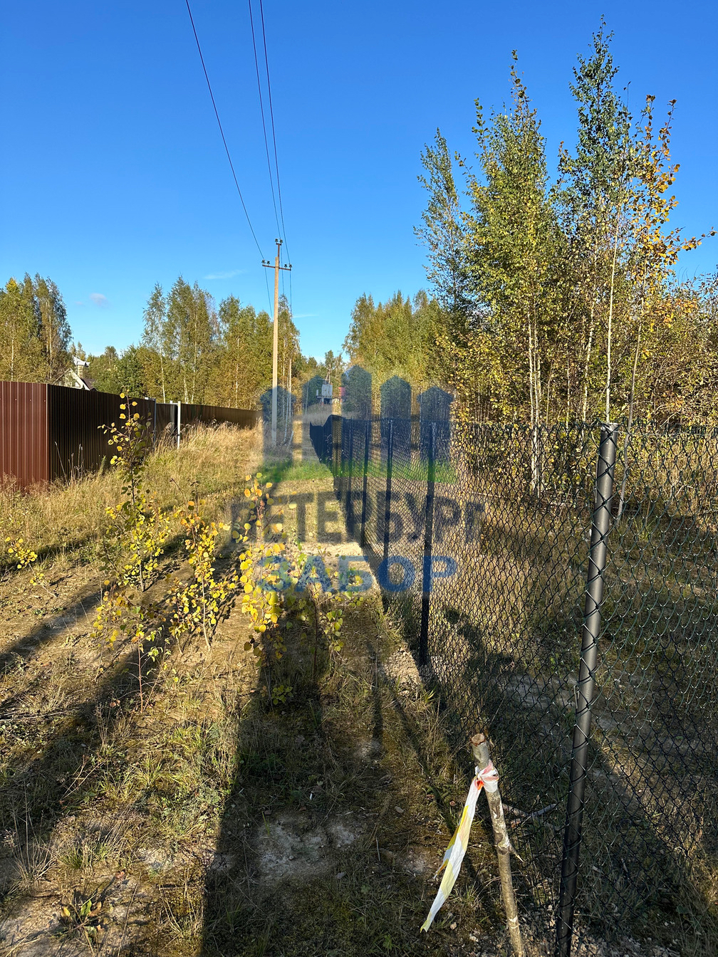 Забор из сетки Рабица в Токсово