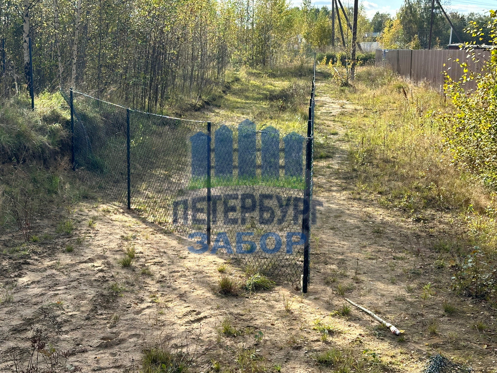 Забор из сетки Рабица в Токсово