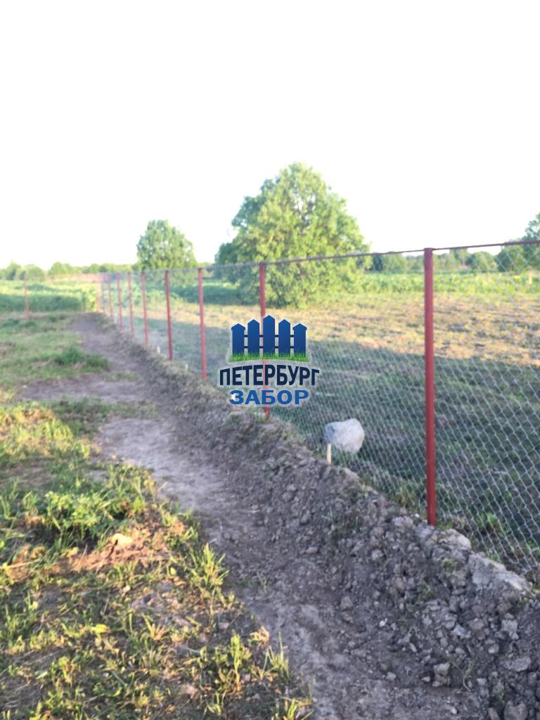 Комбинированный забор в Выборге