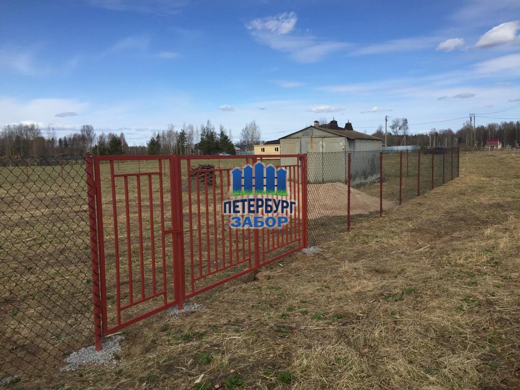 Забор из сетки Рабица в Каменногорске