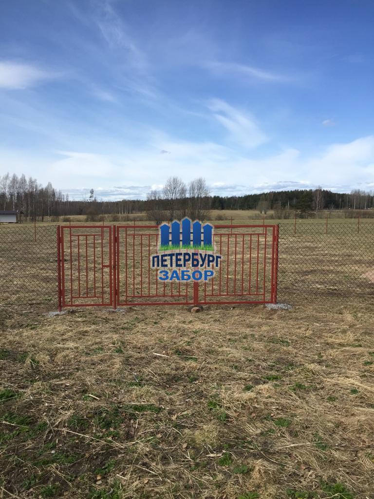 Забор из сетки Рабица в Каменногорске