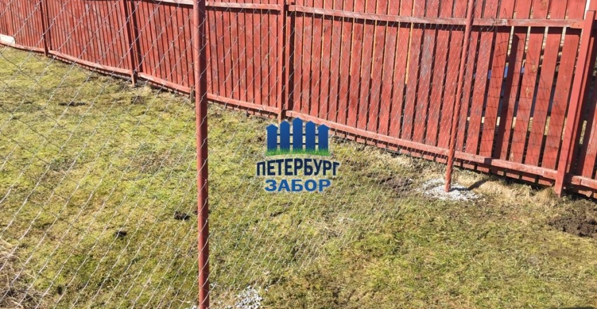 Забор из сетки Рабица в Ивангороде